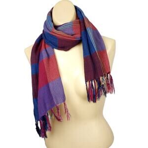 Gauzy Rayon Jewel Tone Fringed Scarf by Maurices. 18" x 68"